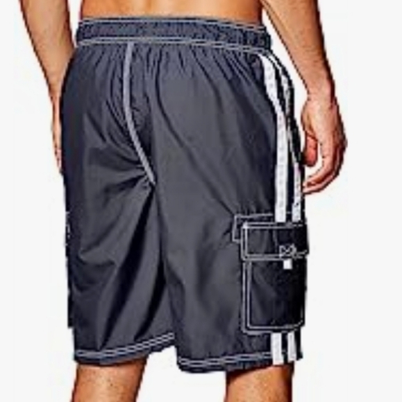 Kanu Surf Men's Barracuda Swim Trunks in Charcoal Size XXL - Picture 10 of 11